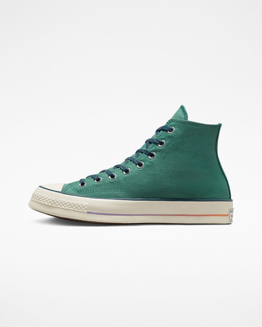 Tenisi Inalti Barbati Converse Chuck 70 Color Fade Verzi | RO PXAQJ980